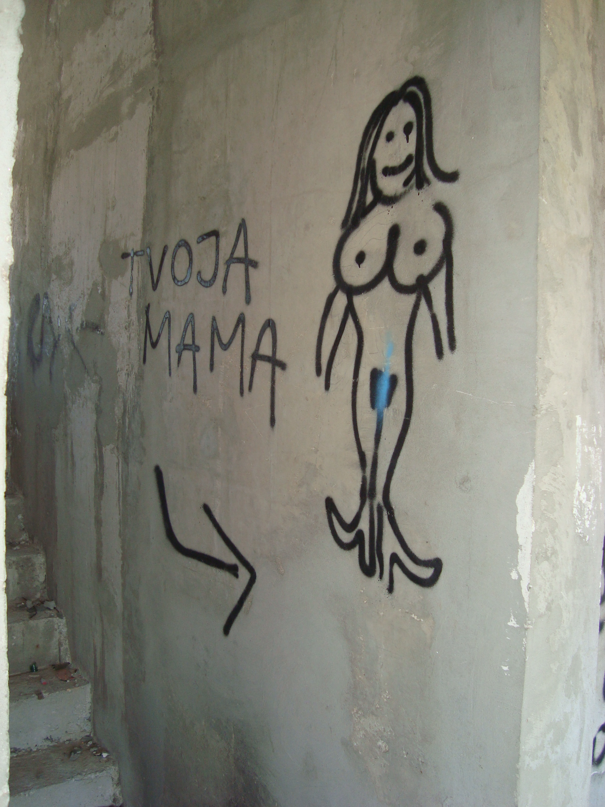 A Balkan "Yo mama" joke, sniper's nest, Mostar