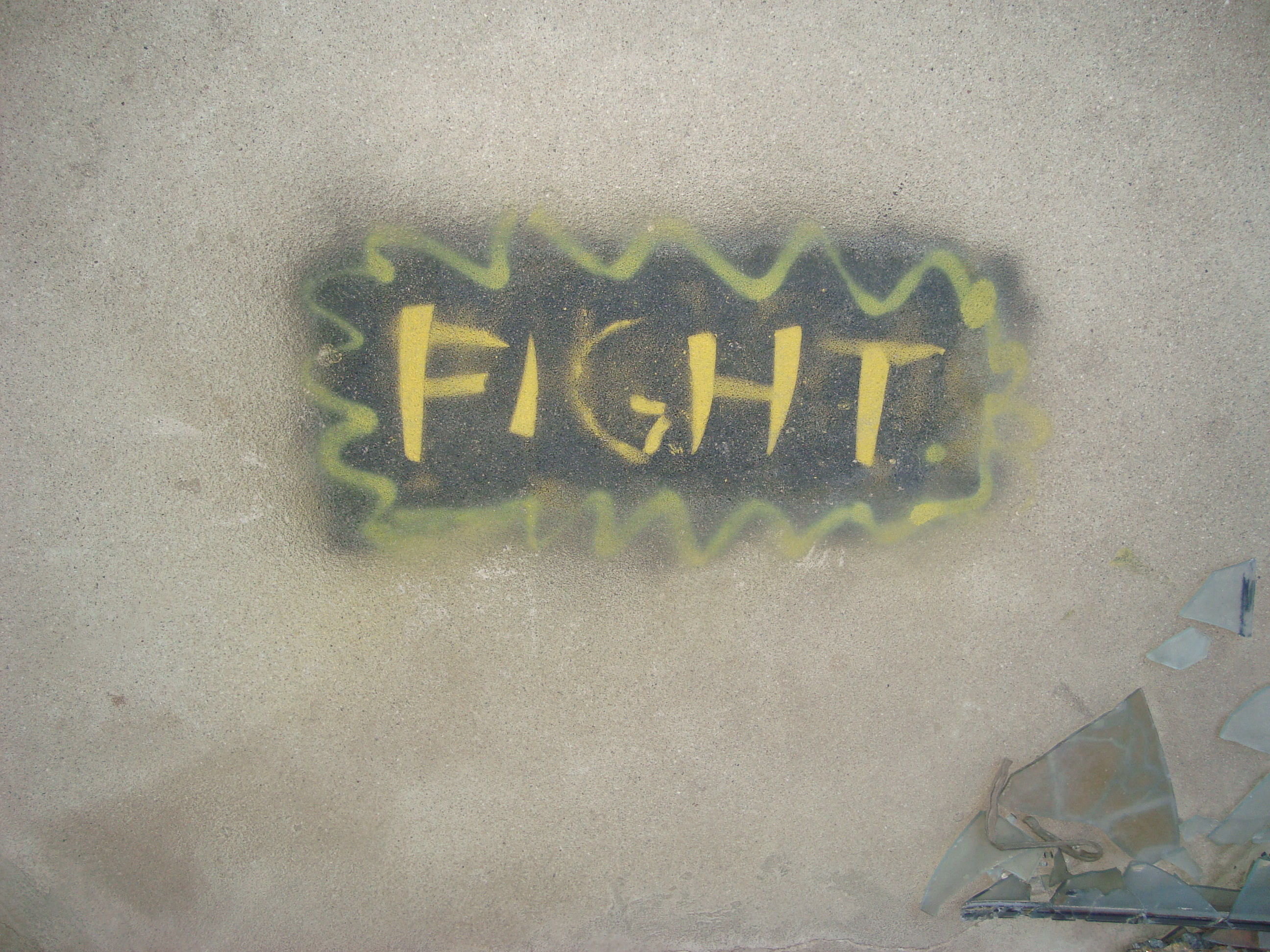 Fight! Grafiti, sniper's nest, Mostar